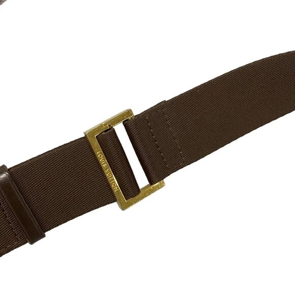 Auth LOUIS VUITTON Geronimos N51994 Ebene Damier CA0150 Bum Bag Damier Canvas - Picture 11 of 16